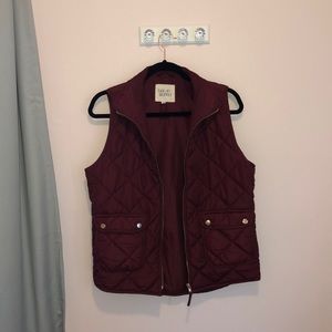 Burgundy & Gold Vest